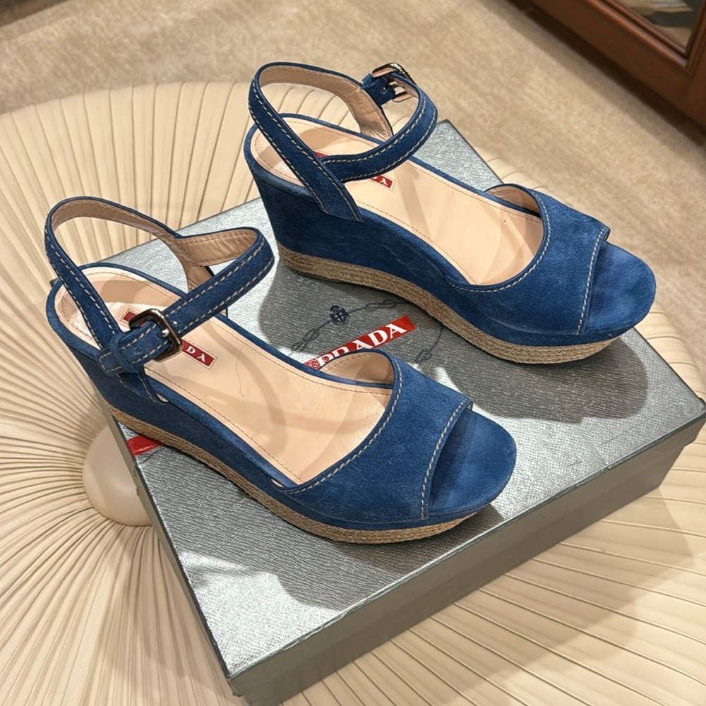 Prada wedges